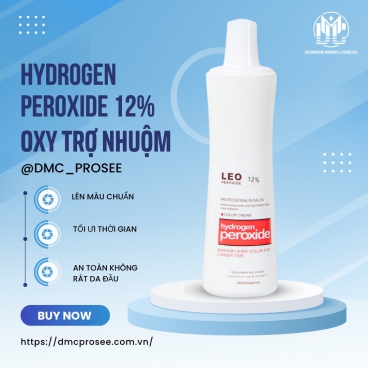 Oxy trợ nhuộm Leo cũ OL12 12% 1000ml - Hỗ trợ nhuộm tóc đều màu, mềm mượt
