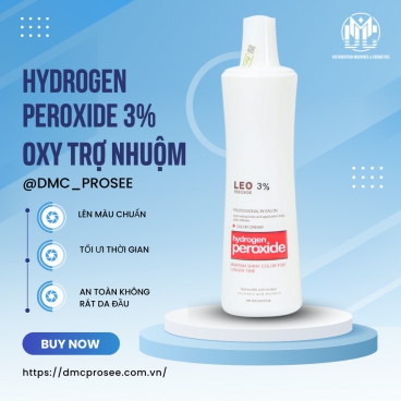 Oxy trợ nhuộm Leo cũ OL3 3% 1000ml - Hỗ trợ nhuộm tóc đều màu, mềm mượt