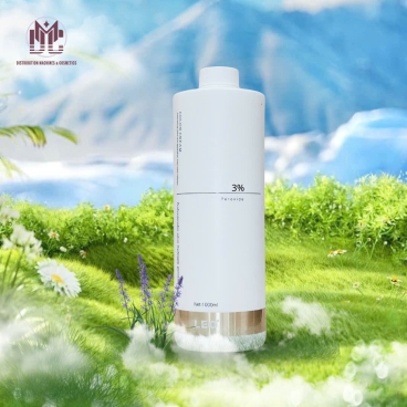 Oxy trợ nhuộm Leo mới  OL3M 3% 1000ml  - Hỗ trợ nhuộm tóc đều màu, mềm mượt