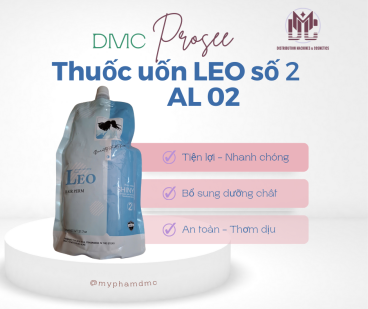 Thuốc uốn/dập nóng lạnh LEO số 2 AL02 900ml -  Màu xanh nắp trắng