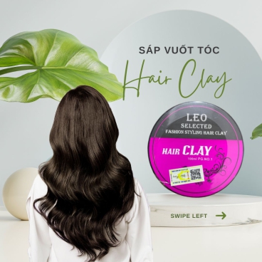 Combo 2 Sáp Vuốt Tóc SL100 LEO Hair Clay Prosee 100g - Tạo Kiểu Giữ nếp lâu dài