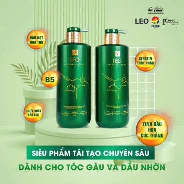 Combo 2 Cặp Dầu Gội Xả Leo Xanh GLGR750/XLGR750 750ml – Giải Pháp Chống Gàu & Kiềm Dầu Hiệu Quả