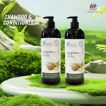 Combo 2 Cặp Dầu Gội Xả Dưỡng Sinh Prosee PS13/PC13 1000ml – Tinh Chất Gừng, Phục Hồi & Nuôi Dưỡng Tóc Khỏe