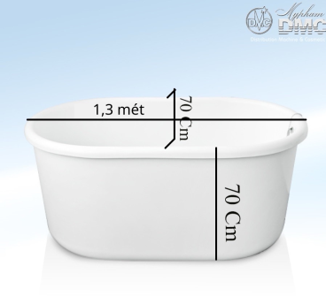 Bồn tắm nhựa đặt sàn 1.3m
