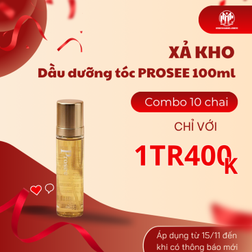 Xả kho Combo 10 Dầu Dưỡng Tóc Prosee AE03 Argan Oil 100ml – Phục Hồi Tóc Hư Tổn, Bóng Mượt Tự Nhiên