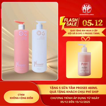 [Mua 5 cặp tặng IS-3/IC-1 5 chai sữa tắm Prosee 460ml màu hồng IH-1] Cặp gội xả Kiểm Soát Dầu Nhờn & Tạo Phồng Tóc Tự Nhiên