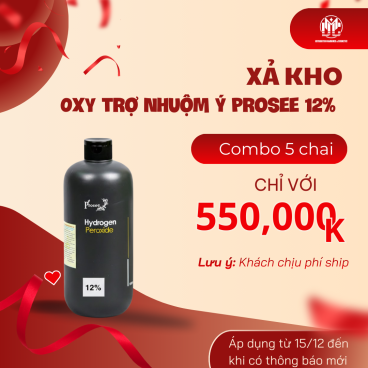 HotDeal Combo 5 chai Oxy trợ nhuộm Ý Prosee 12%