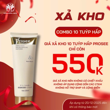 Xả kho Combo 10Tuýp Hấp Siêu Mượt PT2 230ml – Phục Hồi Tóc Khô Xơ, Dưỡng Bóng & Mềm Mượt