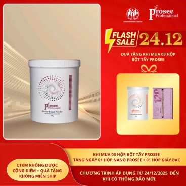 [Mua 3 tặng 1 hộp bột Nano và 1 hộp giấy bạc] Bột tẩy Prosee 500g – Tẩy tóc hiệu quả, mềm mượt và an toàn cho tóc