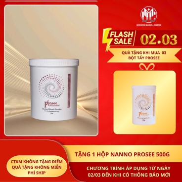 [Mua 3 tặng 1 hộp bột Nano] Bột tẩy Prosee 500g – Tẩy tóc hiệu quả, mềm mượt và an toàn cho tóc