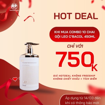 Hotdeal Combo 10 Dầu Gội Leo GLCB450 C’Bacol 450ml – Công Thức Siêu Mềm Mượt Cho Tóc Khỏe Bóng
