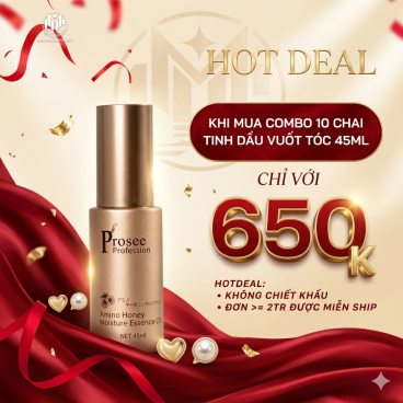Hotdeal Combo 10 Serum Tinh Chất Vuốt Tóc PR3 Prosee 45ml – Siêu Mượt, Mềm Mượt & Dễ Tạo Kiểu