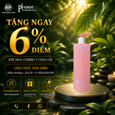 Combo 5 Dầu Gội Prosee IS-3 730ml– Xu Hướng Italya Kiềm Dầu, Làm Sạch Bết & Cho Tóc Tơi Phồng Tự Nhiên