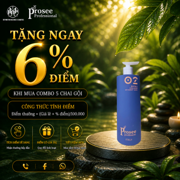 Combo 5  Dầu Gội Prosee IS-2 730ml – Xu Hướng Italya Chống Gàu & Ngăn Rụng Tóc Tối Ưu