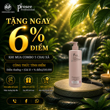 Combo 5 Dầu gội Sakura Prosee PS3 700ml - Phục hồi, suôn mượt thơm bền mùi.