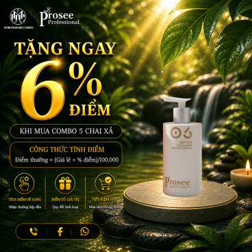 Combo 5 Dầu Xả Prosee IC-4 Collagen Biotin 460ml – Phục Hồi Tóc Khô Xơ, Giảm Gãy Rụng