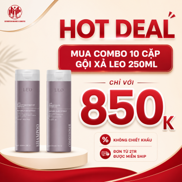 Hotdeal Combo 10 Cặp Dầu Gội Xả Leo Tím GLT250 /XLT250 250ml – Phục Hồi Tóc Khô Xơ, Gãy Rụng