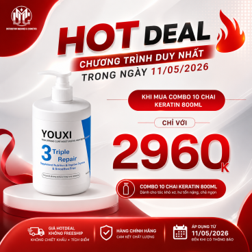 Hotdeal Combo 10 hộp Keratin 800ml – Dưỡng Phục Hồi Chuyên Sâu Cho Tóc Khỏe Mạnh & Bóng Mượt