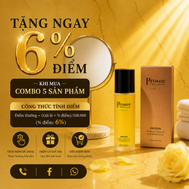 Combo 5 Serum Vuốt Tóc Prosee IR-1 60ml – Vuốt Tóc Bóng Mượt, Không Bết Dính