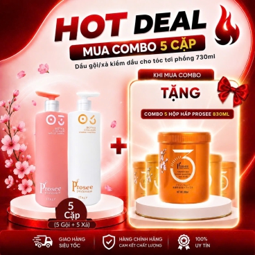 [Mua 5 cặp IS-3/IC-1  tặng 5 hộp hấp Prosee 830ml] Cặp gội xả Kiểm Soát Dầu Nhờn & Tạo Phồng Tóc Tự Nhiên
