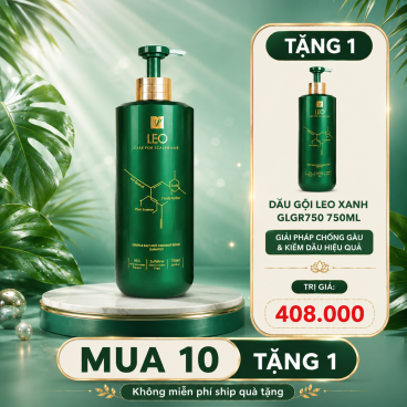 [Mua 10 tặng 1] Dầu Gội Leo Xanh GLGR750 750ml – Giải Pháp Chống Gàu & Kiềm Dầu Hiệu Quả