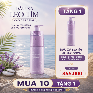 [Mua 10 tặng 1] Dầu Xả Leo Tím XLT750 Cao Cấp 750ml – Phục Hồi Tóc Hư Tổn, Cho Tóc Mềm Mượt