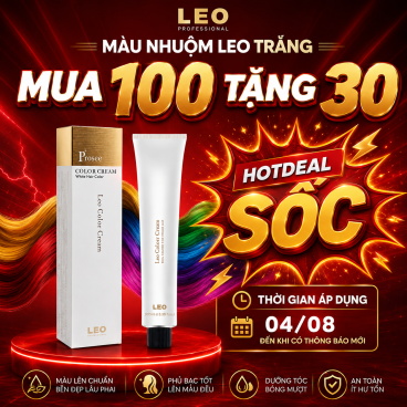 [Xả kho ngắn hạn] Mua 100 tặng 30 màu nhuộm Leo trắng