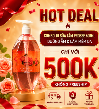 Hotdeal Combo 10 sữa tắm 600ml  PM3T màu hồng Hương nước hoa,Thơm mát, Dịu Nhẹ