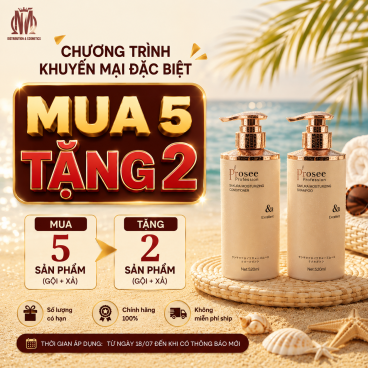 [Mua 5 tặng 2] Cặp gội xả Prosee trắng 500ml PS11PC11 – Dưỡng Ẩm & Làm Mượt Tóc Tức Thì