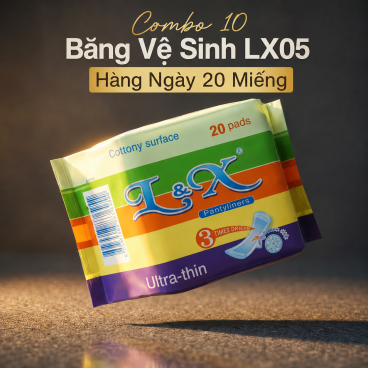 Combo 10 Băng Vệ Sinh LX05 Hàng Ngày 20 Miếng